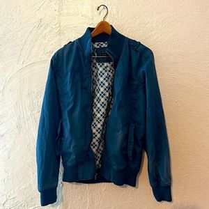 worn light spring jacket